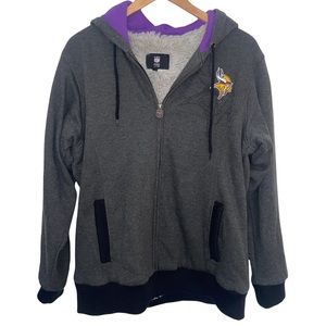 NFL Minnesota Vikings pro line full zip lined jacket